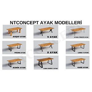 Veni Doğal Ahşap Yemek Masası 85x120 cm