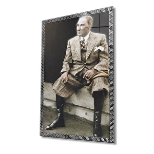 Atatürk Cam Tablo 90x60 cm