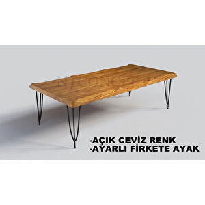 Sui Masif Ahşap Sehpa 130 cm