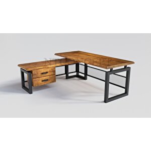 Loa Masif Ağaç Modüllü Ofis Masası 100x200 cm