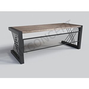 Alfa Eskitme Beyaz Masif Ağaç Ofis Ve Çalışma Masası 85x180 cm