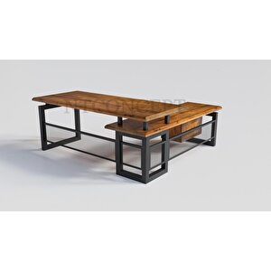 Loa Masif Ağaç Modüllü Ofis Masası 85x180 cm