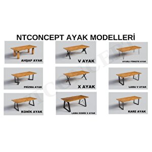 Ntconcept Vinne Doğal Ahşap Yemek Masası