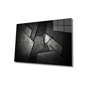 Geometrik Mimari Cam Tablo 36x23 cm
