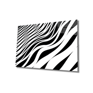Geometrik Mimari Cam Tablo 36x23 cm