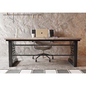 Onix M2 Masif Ağaç Ofis Ve Çalışma Masası 75x240 cm