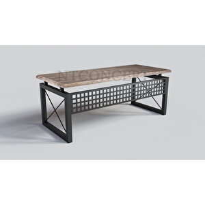 Pena Masif Ağaç Ofis Ve Çalışma Masası 85x250 cm