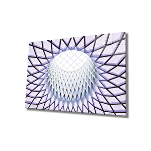 Geometrik Mimari Cam Tablo 50x70 cm