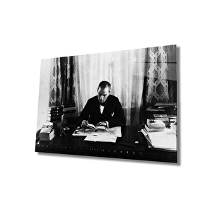 Atatürk Cam Tablo 110x70 cm