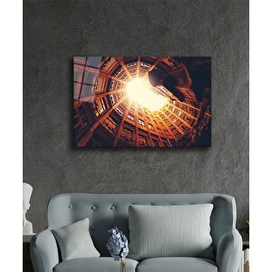 Geometrik Mimari Cam Tablo 50x70 cm