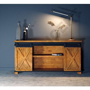 Aves Masif Ağaç Ray Kapak Konsol 120 cm