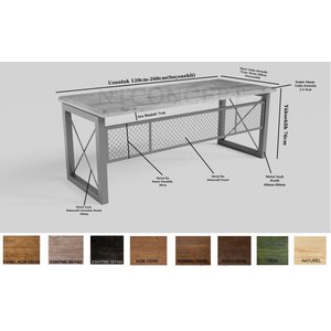 Truva Masif Ağaç Ofis Ve Çalışma Masası 85x260 cm