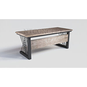 Perra Masif Ağaç Ofis Ve Çalışma Masası 100x240 cm