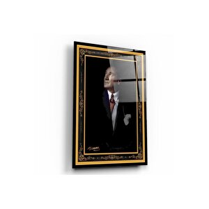 Atatürk Cam Tablo 70x110 cm