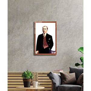 Atatürk Cam Tablo 36x23 cm