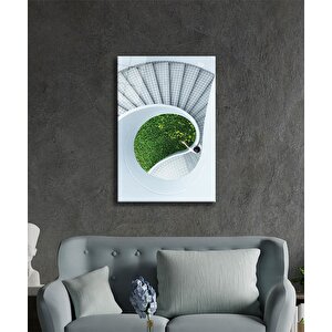 Geometrik Mimari Cam Tablo 50x70 cm