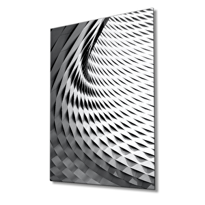 Geometrik Mimari Cam Tablo 36x23 cm