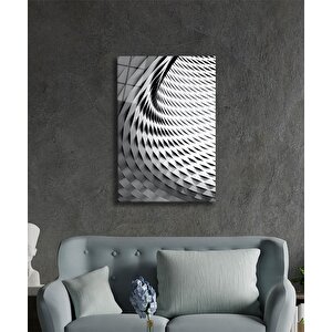 Geometrik Mimari Cam Tablo 36x23 cm