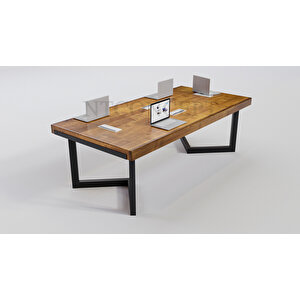 Efes Masif Ahşap Toplantı Masası 120x360 cm