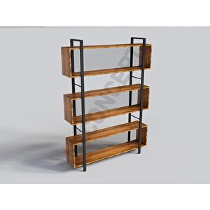 Tora Masif Ağaç Kitaplık-vitrin 120 cm