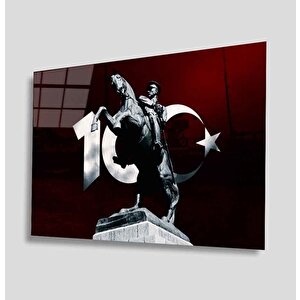 Atatürk Cam Tablo 90x60 cm