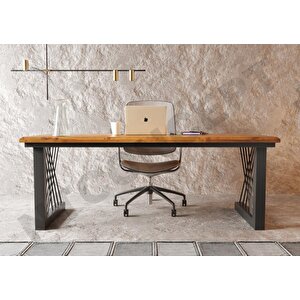 Tron Masif Ağaç Ofis Ve Çalışma Masası 75x180 cm