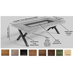 Toi Masif Ahşap Sehpa 170 cm