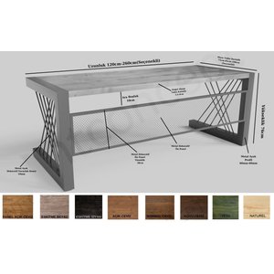 Alfa M2 Masif Ağaç Ofis Ve Çalışma Masası 75x220 cm