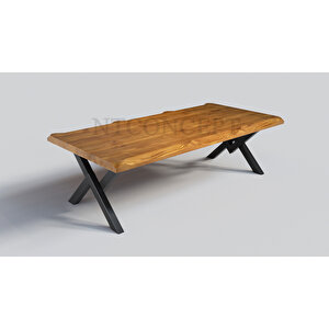 Sui V Ayak Masif Ahşap Sehpa 150 cm