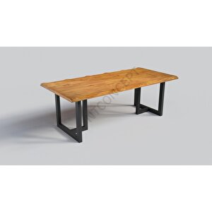 Vinne M3 Doğal Ahşap Yemek Masası 85x200 cm