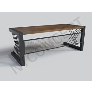 Alfa Normal Ceviz Renk Masif Ağaç Ofis Ve Çalışma Masası 100x220 cm