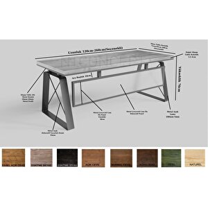 San Masif Ağaç Ofis Ve Çalışma Masası 100x210 cm