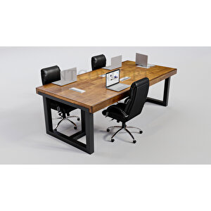 Kenna Masif Ahşap Toplantı Masası 100x240 cm