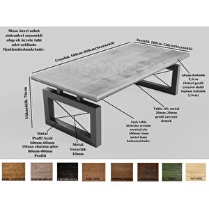 Lidya Masif Ahşap Toplantı Masası