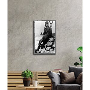 Atatürk Cam Tablo 36x23 cm