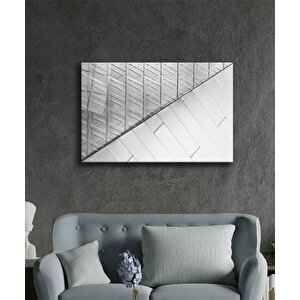 Geometrik Mimari Cam Tablo 90x60 cm