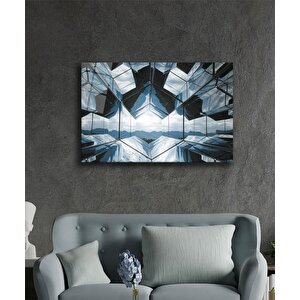 Geometrik Mimari Cam Tablo 110x70 cm