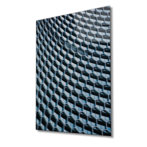Geometrik Mimari Cam Tablo 110x70 cm