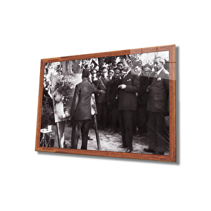 Atatürk Cam Tablo 36x23 cm