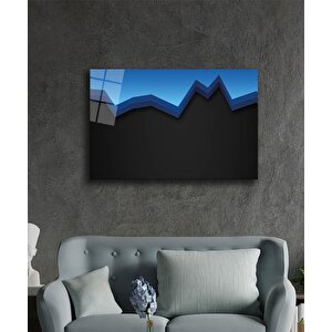 Geometrik Mimari Cam Tablo 90x60 cm