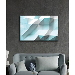 Geometrik Mimari Cam Tablo 110x70 cm