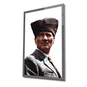 Atatürk Cam Tablo 36x23 cm