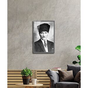 Atatürk Cam Tablo 36x23 cm