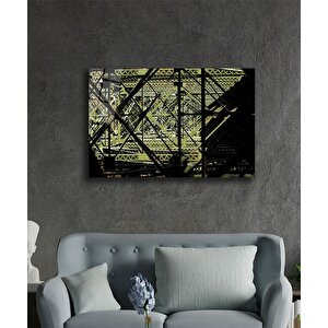 Geometrik Mimari Cam Tablo 110x70 cm