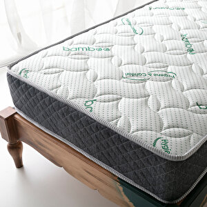 Shadow Bamboo Ortopedik Yaylı Yatak Tek Kişilik Bamboo Yaylı Yatak 100x180 cm