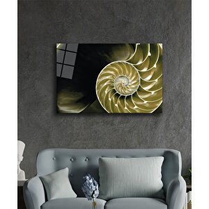 Soyut Geometrik Mimari Cam Tablo 50x70 cm