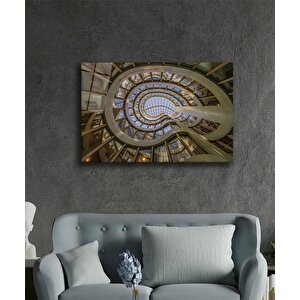 Geometrik Mimari Cam Tablo 110x70 cm