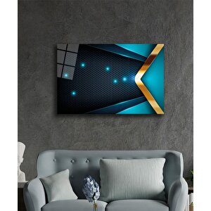 Geometrik Mimari Cam Tablo 110x70 cm