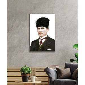 Atatürk Cam Tablo 36x23 cm