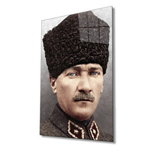 Atatürk Cam Tablo 36x23 cm